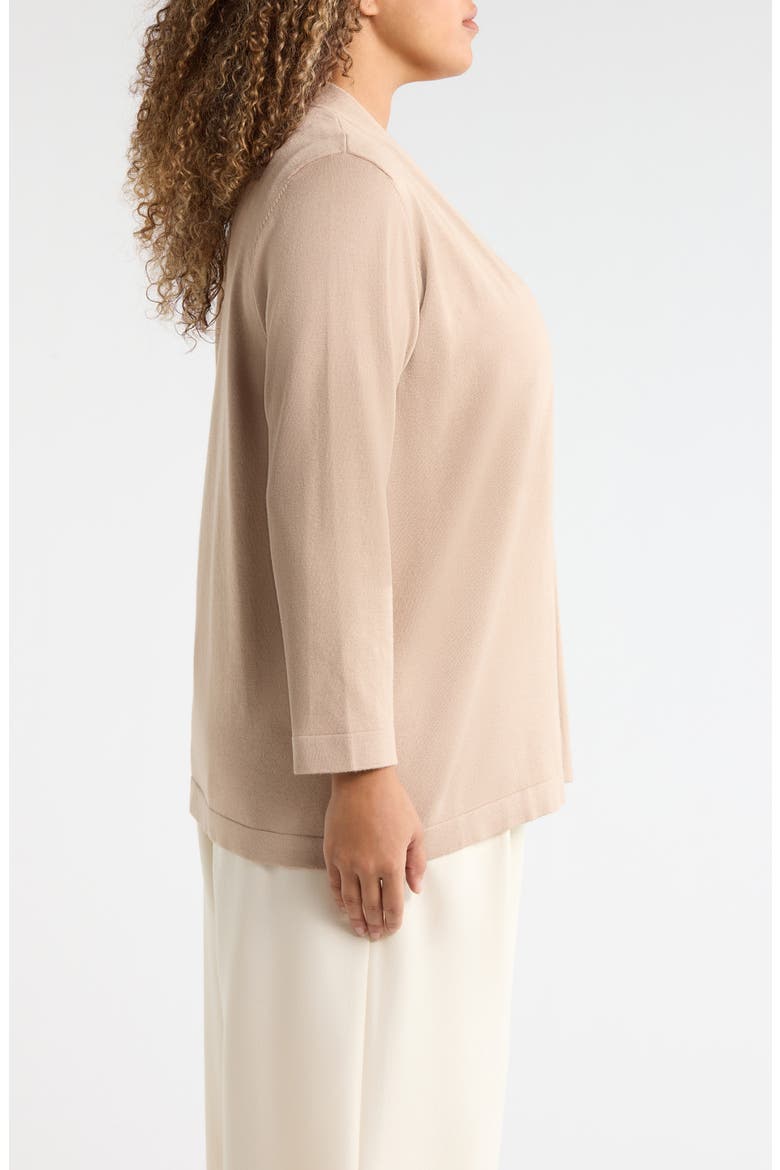 Chatham Open Front Cardigan, Alternate, color, LATTE