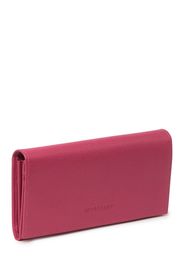 Continental Leather Wallet, Alternate, color, PINK