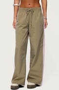 EDIKTED Annabella Low Rise Nylon Track Pants
