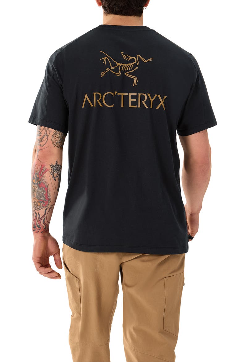 Kragg Bird Worm Cotton Graphic T-Shirt, Alternate, color, 24K BLACK