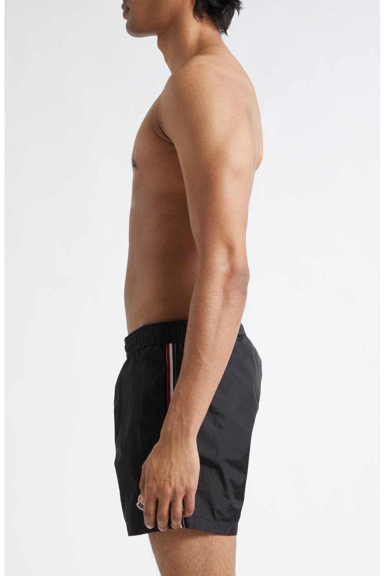 Boxer Mare Swim Shorts, Alternate, color, BLACK