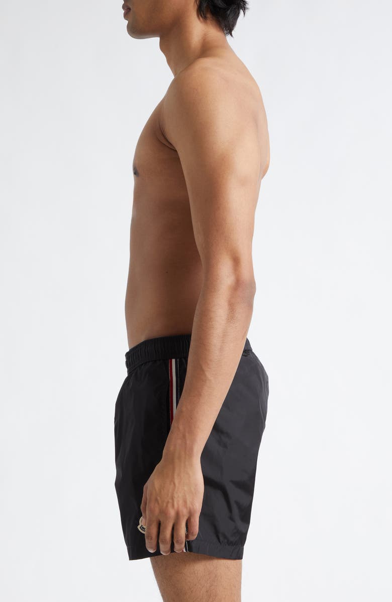 Moncler Boxer Mare Swim Shorts, Alternate, color, Black