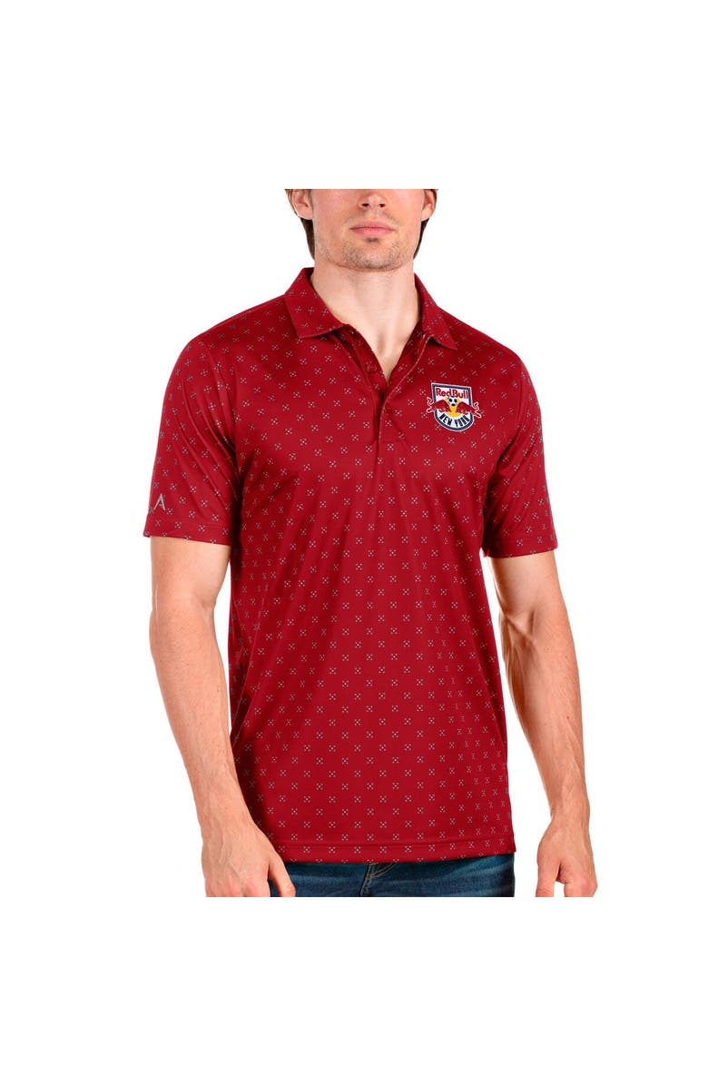 ANTIGUA Men's Antigua Red New York Red Bulls Spark Polo, Main, color, 