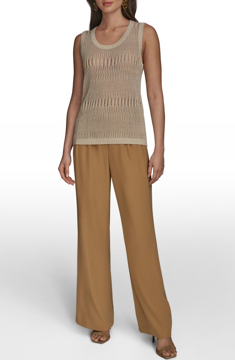 Donna Karan New York Open Stitch Sweater Tank, Alternate, color, 
