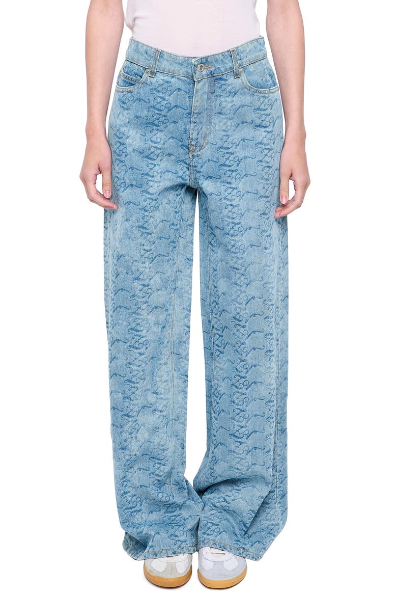 Eli Wide Leg Jeans, Main, color, LIGHT BLUE
