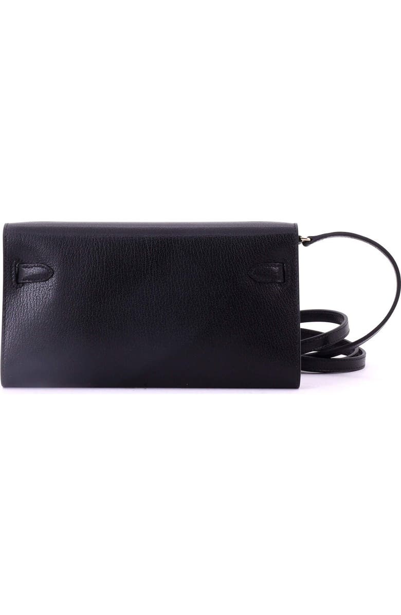 Pre-Owned Hermes Kelly To Go Wallet Chevre Chamkila, Alternate, color, Noir