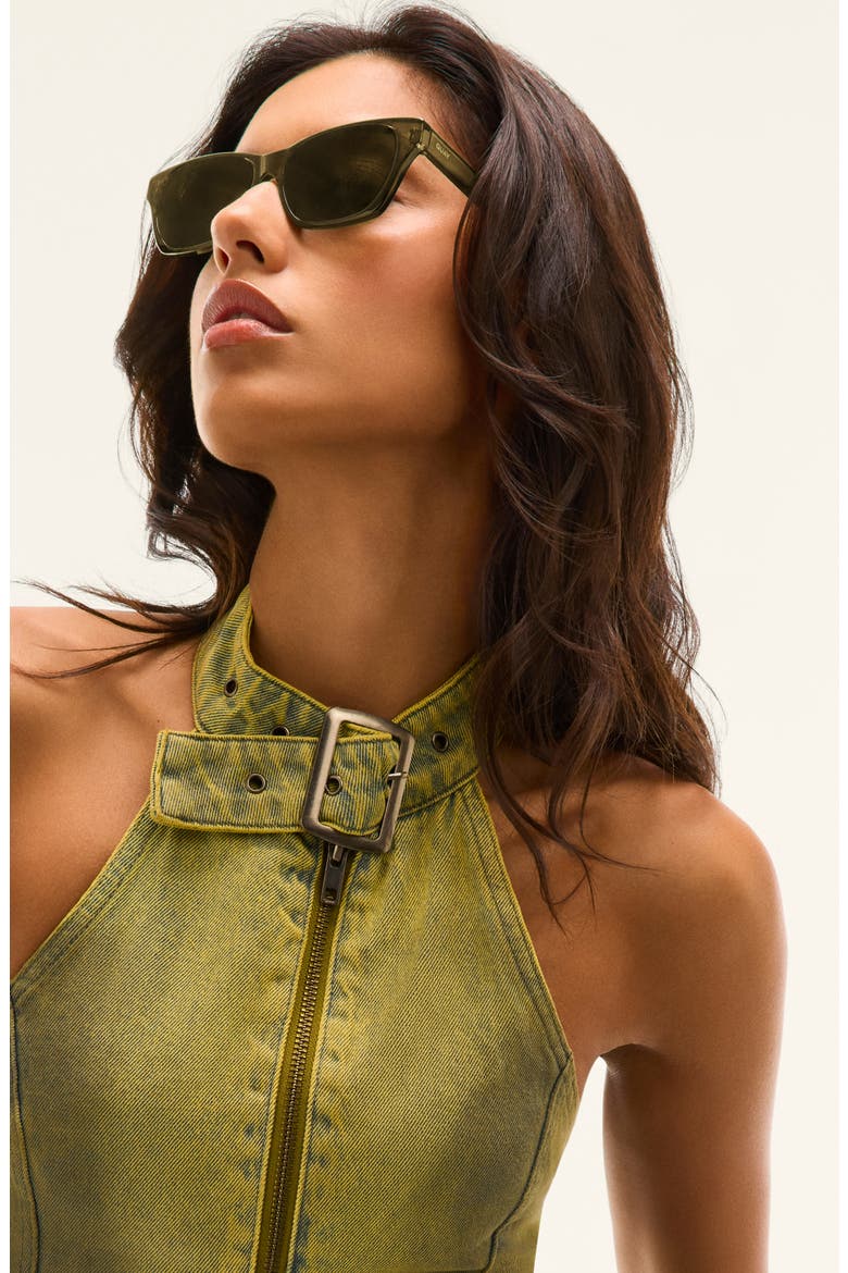 In the City 55mm Square Sunglasses, Alternate, color, DARK TORT/ BROWN