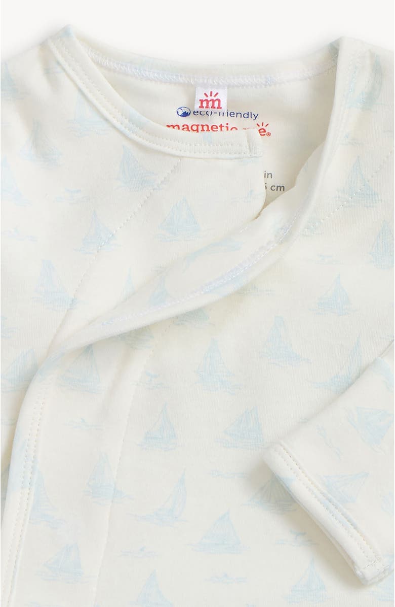 Magnetic Me Tiny Tides Organic Cotton Top, Pants & Hat Set, Alternate, color, White