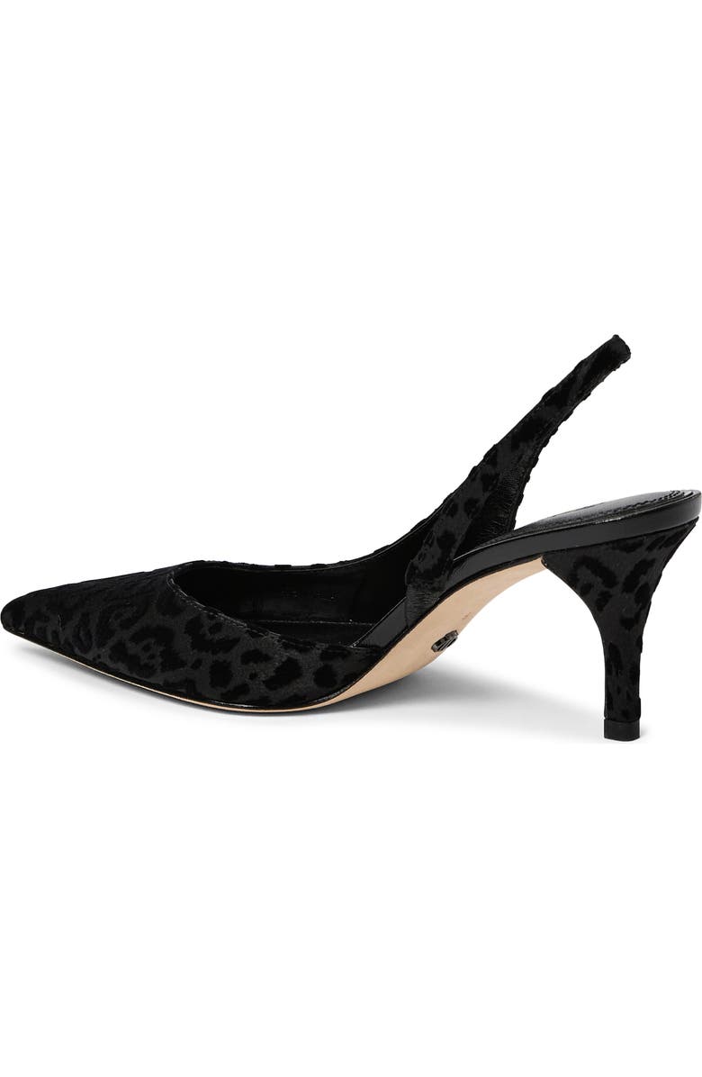 PAIGE Aven Pointed Toe Slingback Pump, Alternate, color, Black Leopard