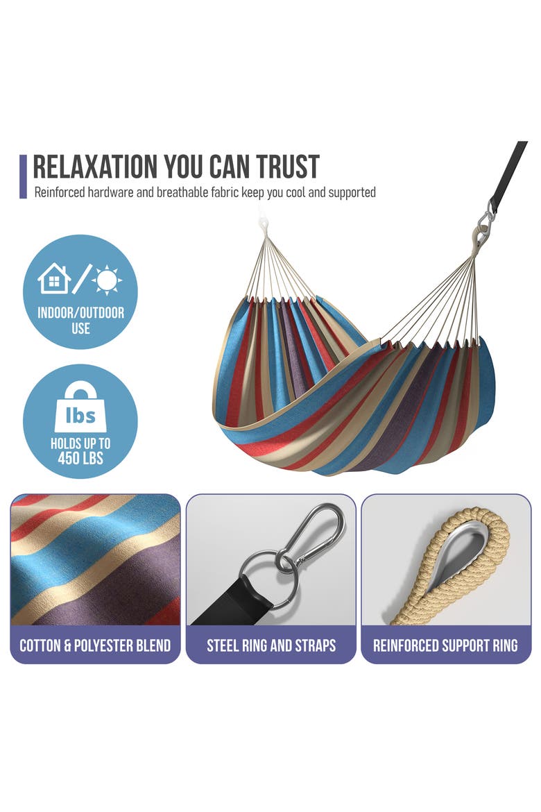 Double Hammock, Alternate, color, MULTI RED