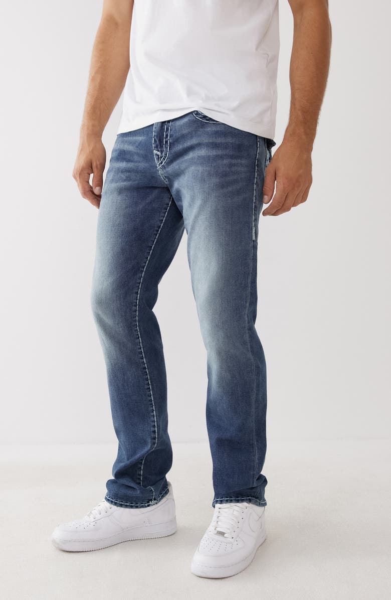 True Religion Brand Jeans Ricky Super 'T' Flap Skinny Jeans, Alternate, color, 