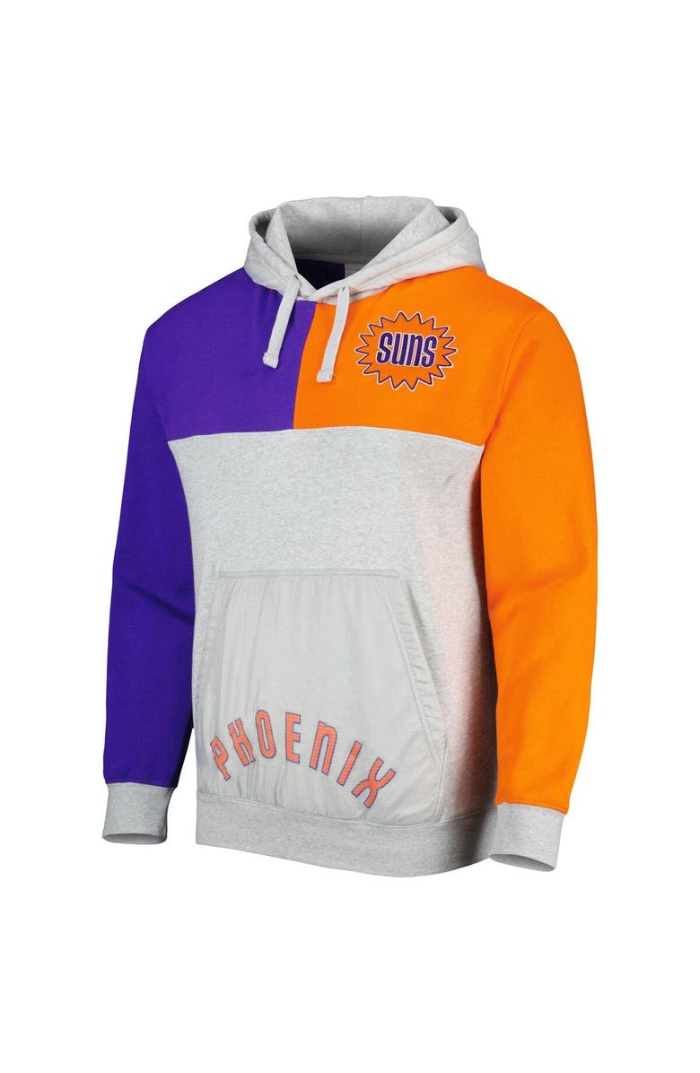 Mitchell & Ness Men's Mitchell & Ness Heather Gray Phoenix Suns Tie-Breaker Pullover Hoodie, Alternate, color, Heather Gray