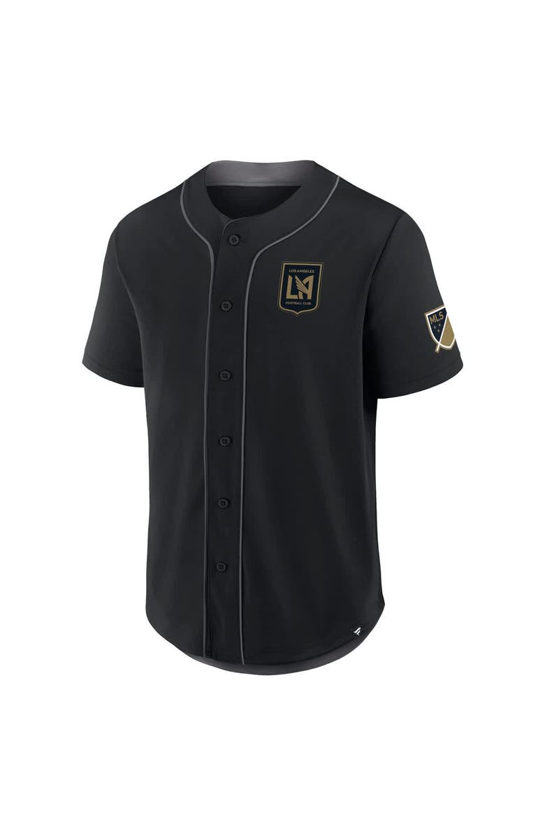 FANATICS Men's Fanatics Black LAFC Injury Time Baseball Jersey, Alternate, color,