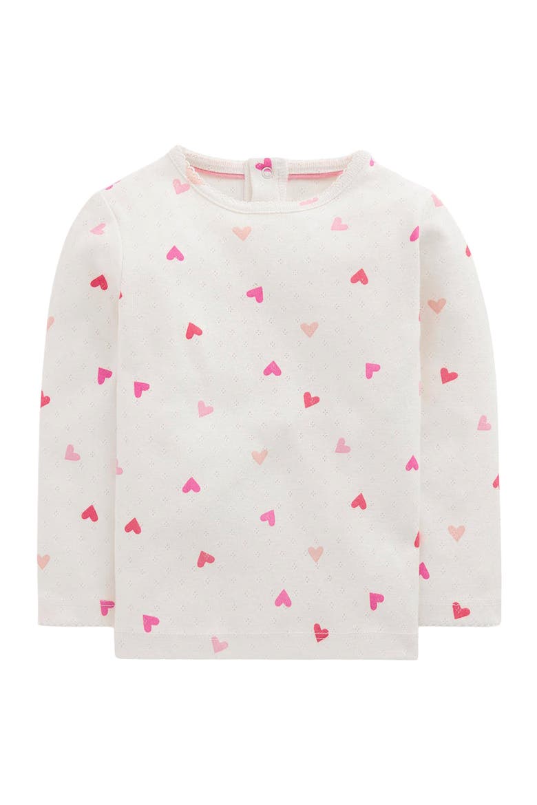 Kids' Cotton Pointelle Top, Main, color, HEART