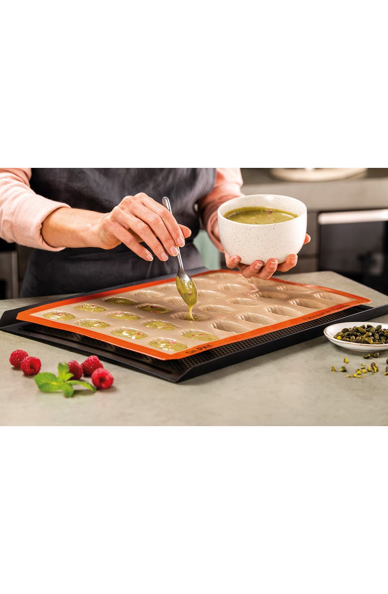 Silpat Perfect Non-Stick Mini Madeleine Mold, Alternate, color, Orange