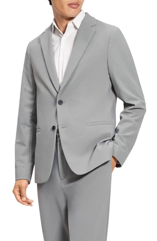 Theory Chambers Blazer In Stretch Wool In Soft Grey