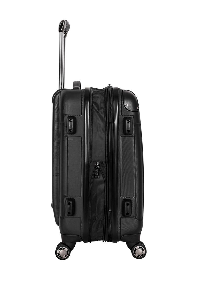 Renegade 3-Piece Lightweight Hardside Expandable Luggage Set, Alternate, color, BLACK
