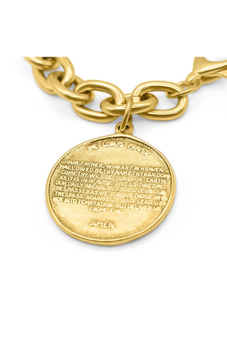 Haven Cross Medallion Bracelet, Alternate, color, Gold