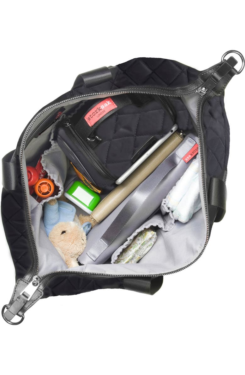 Storksak Stevie Quilted Nylon Diaper Bag, Alternate, color,