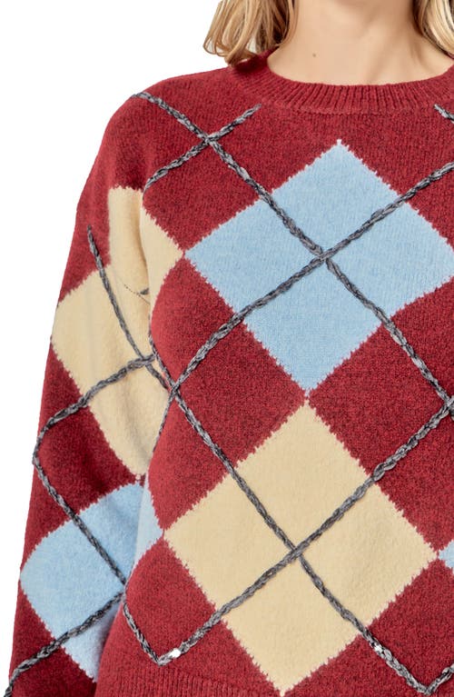 English Factory Argyle Sweater In Multi