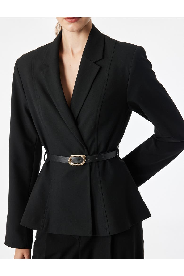 Blazer Jacket, Alternate, color, BLACK