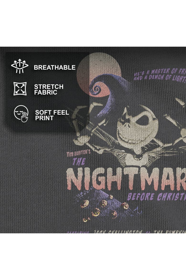 Girl's The Nightmare Before Christmas Jack Master of Fright Crop T-Shirt, Alternate, color, Black