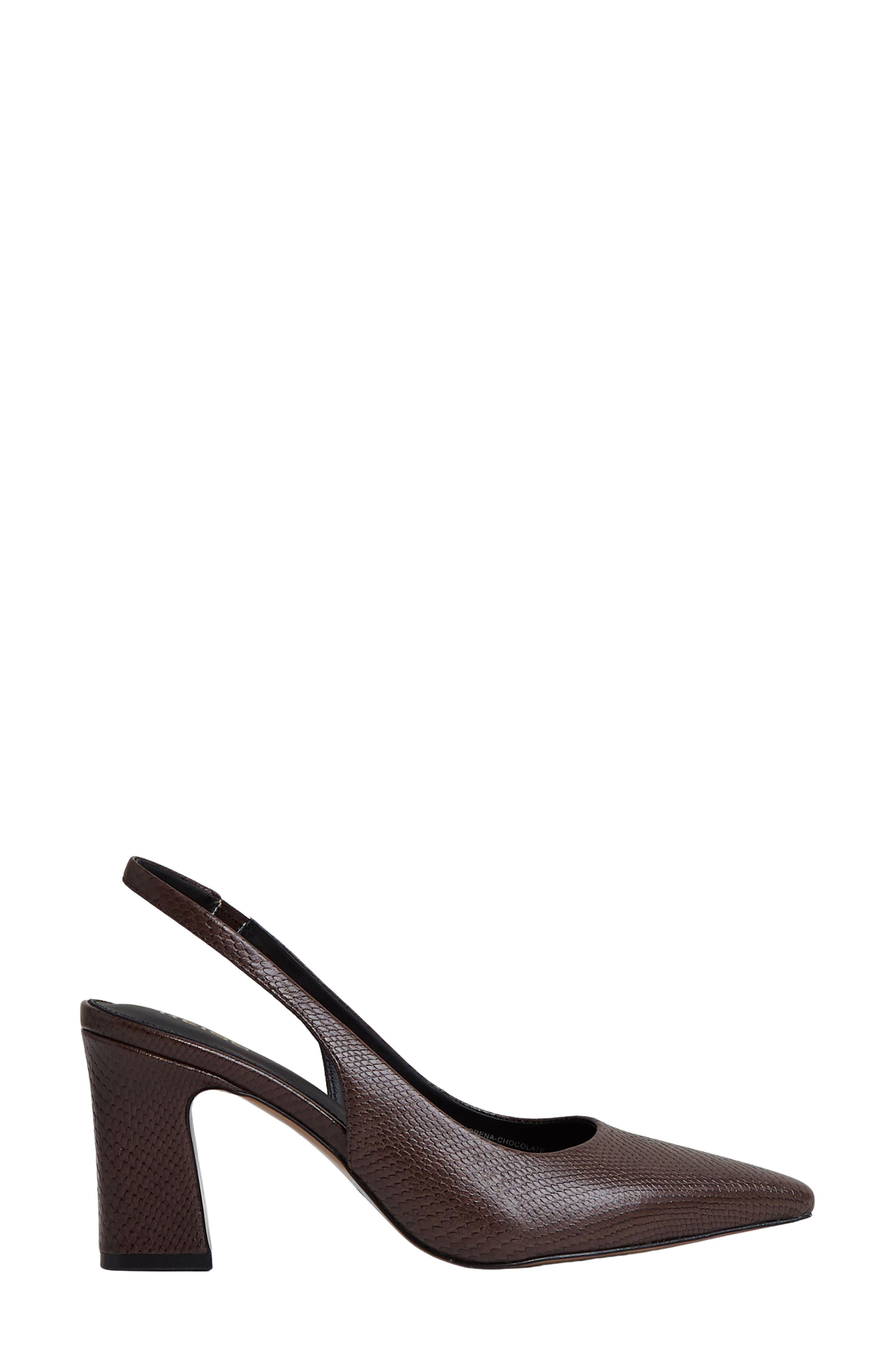 Reiss Lorena Slingback Pump, Alternate, color, Chocolate
