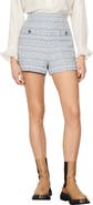 SANDRO Cyril Tweed Shorts