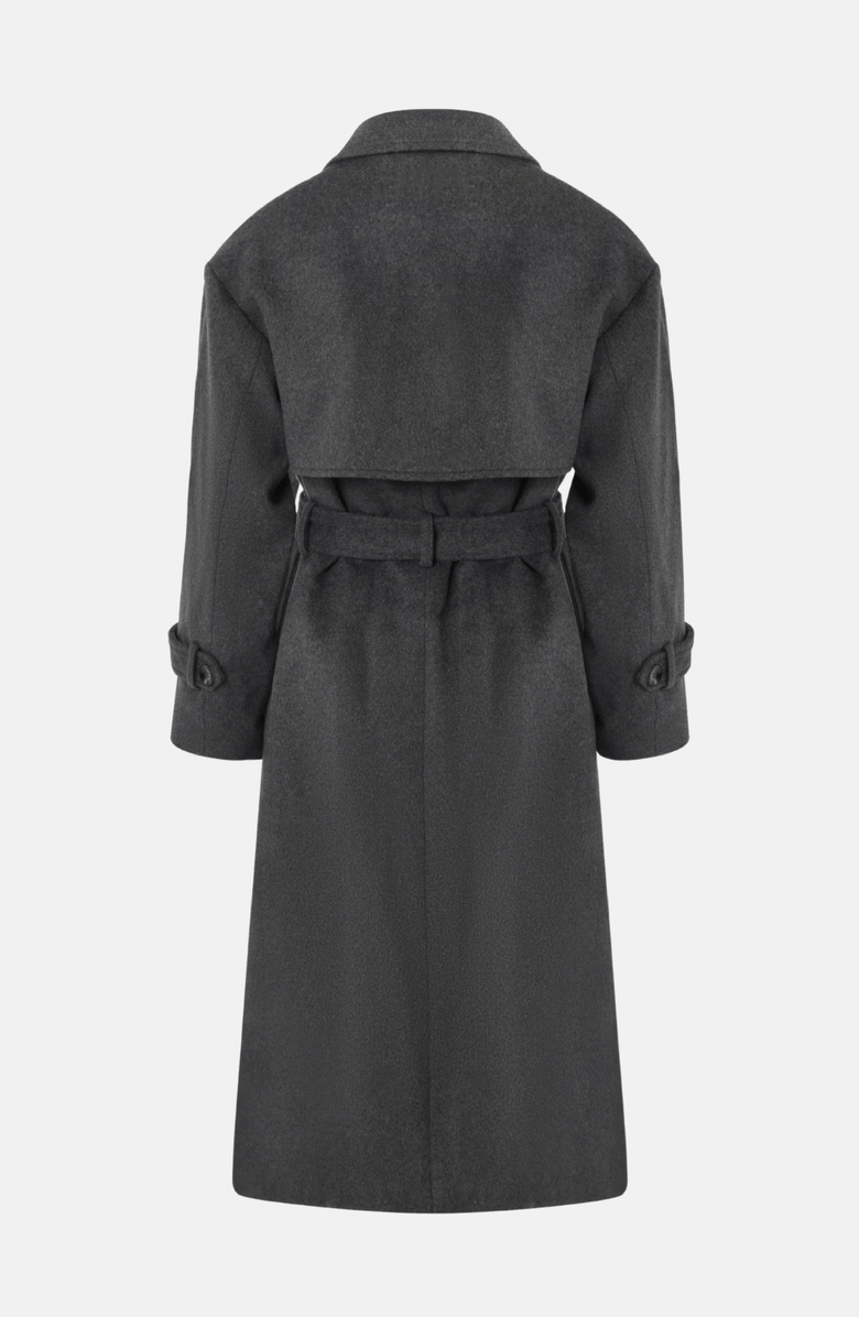 OW Collection MATILDA Wool Coat, Alternate, color, Charcoal Grey