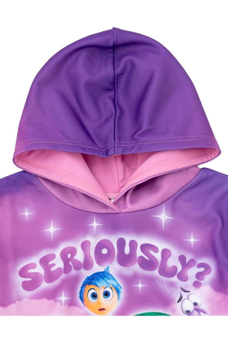 Inside Out Fleece Hooded Sweatshirt, Alternate, color, Inside Out Magenta