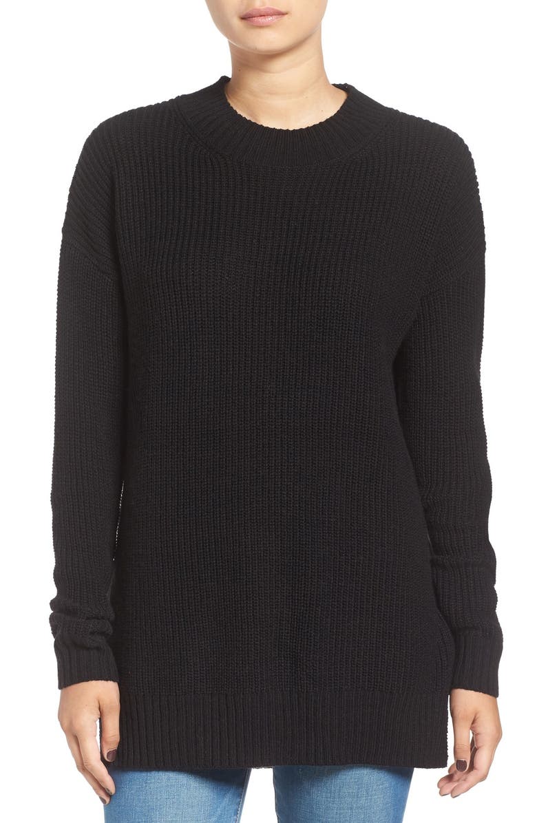 BP. Ribbed Mock Neck Pullover, Main, color,