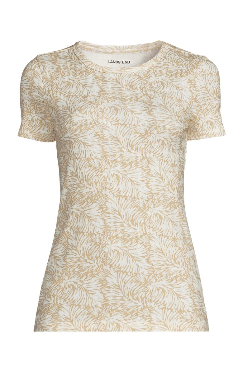 Lands' End Cotton Rib T-shirt, Alternate, color,