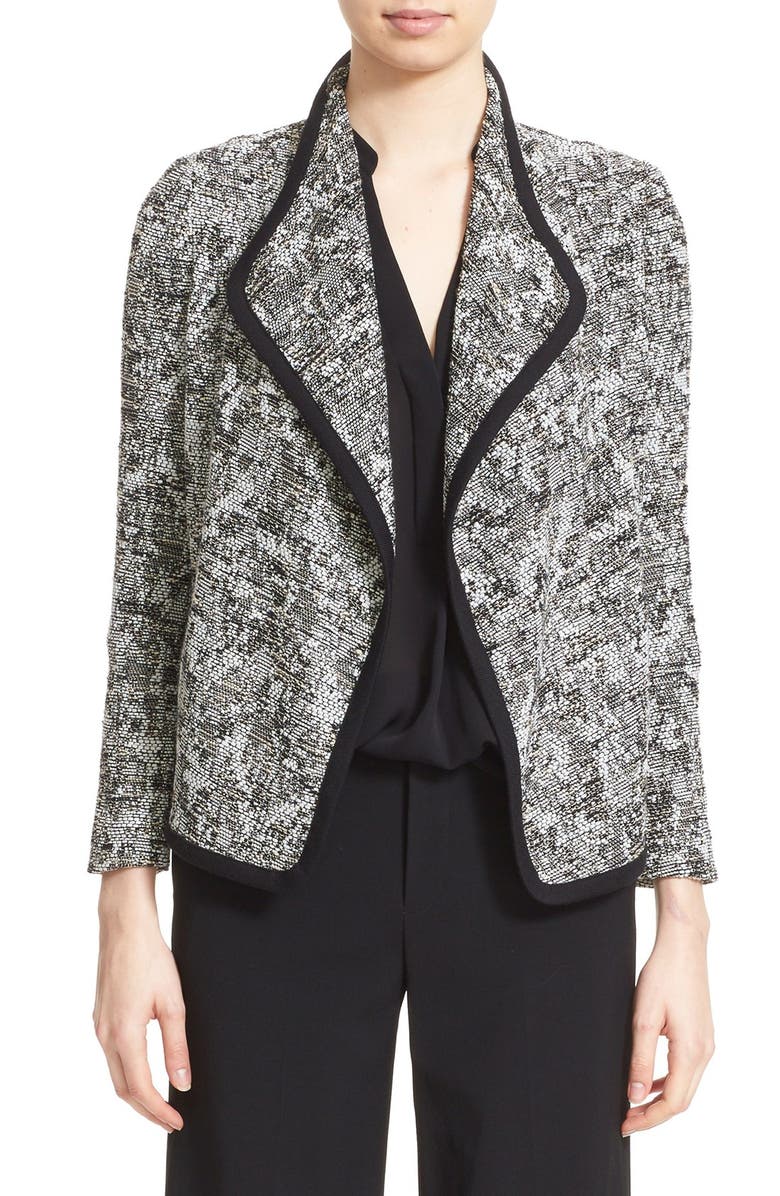 Vince Drape Front Bouclé Jacket, Main, color, 