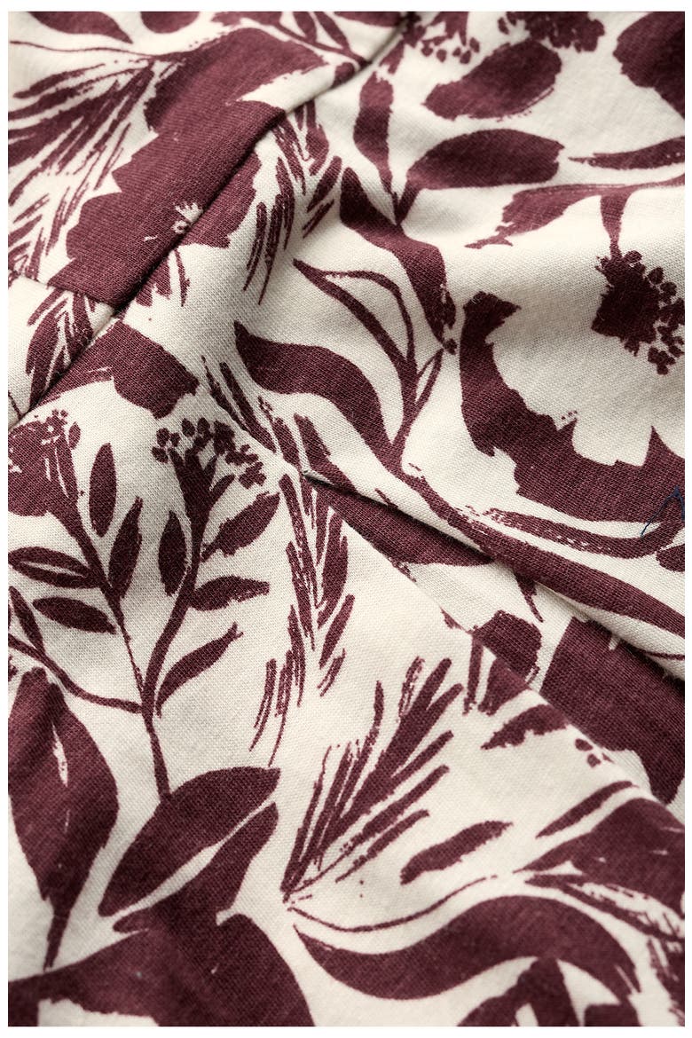 Witch Hazel Floral Pleated Skirt Dress, Alternate, color, SUMMER SHADOWS CACAO