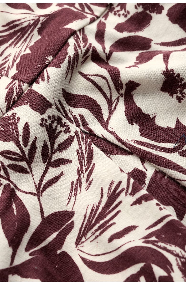 Seasalt Cornwall Witch Hazel Floral Pleated Skirt Dress, Alternate, color, Summer Shadows Cacao