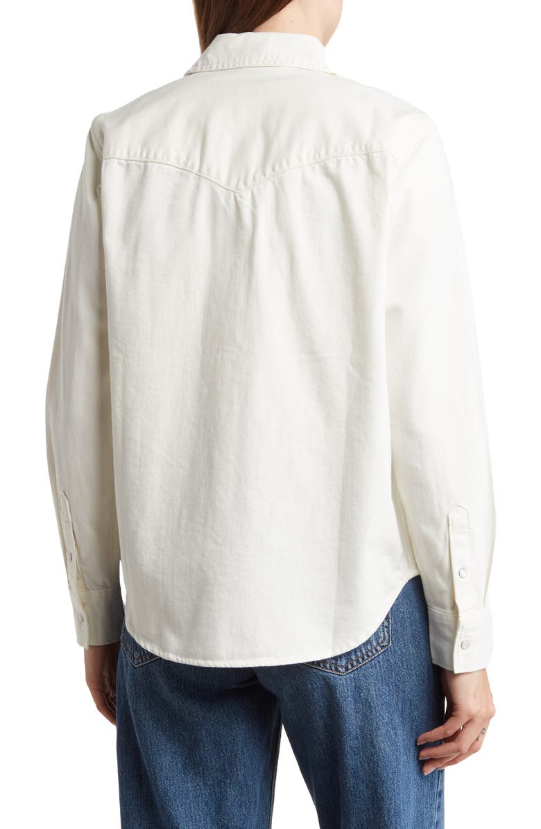 Levi's<sup>®</sup> Ultimate Western Snap-Front Shirt, Alternate, color, Icy Ecru 4