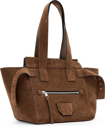 ALLSAINTS Perez Leather Shoulder Tote Bagレザーバッグ Perez Leather Shoulder Tote Bag Gunmetal Grey | ALLSAINTS Canada