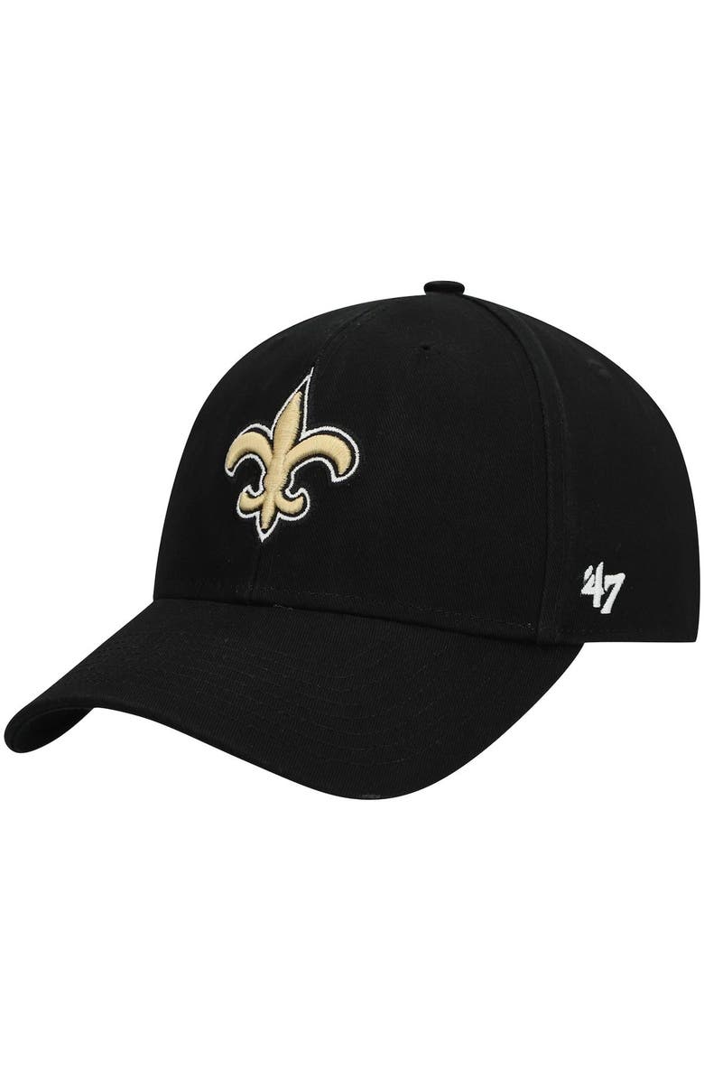 '47 Men's '47 Black New Orleans Saints Legend MVP Adjustable Hat, Main, color, 
