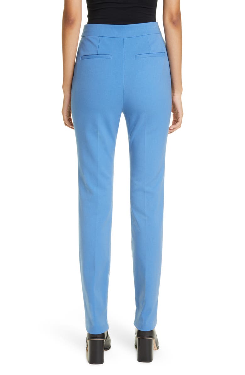 Derek Lam 10 Crosby Malika Side Slit Cotton Blend Pants, Alternate, color, Light Blue