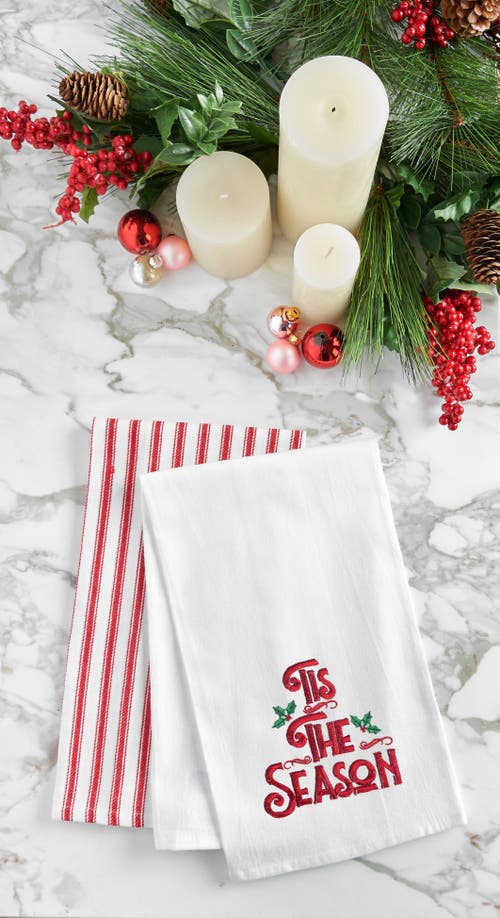 C & F Home C&f Home Tis The Season Towel In White