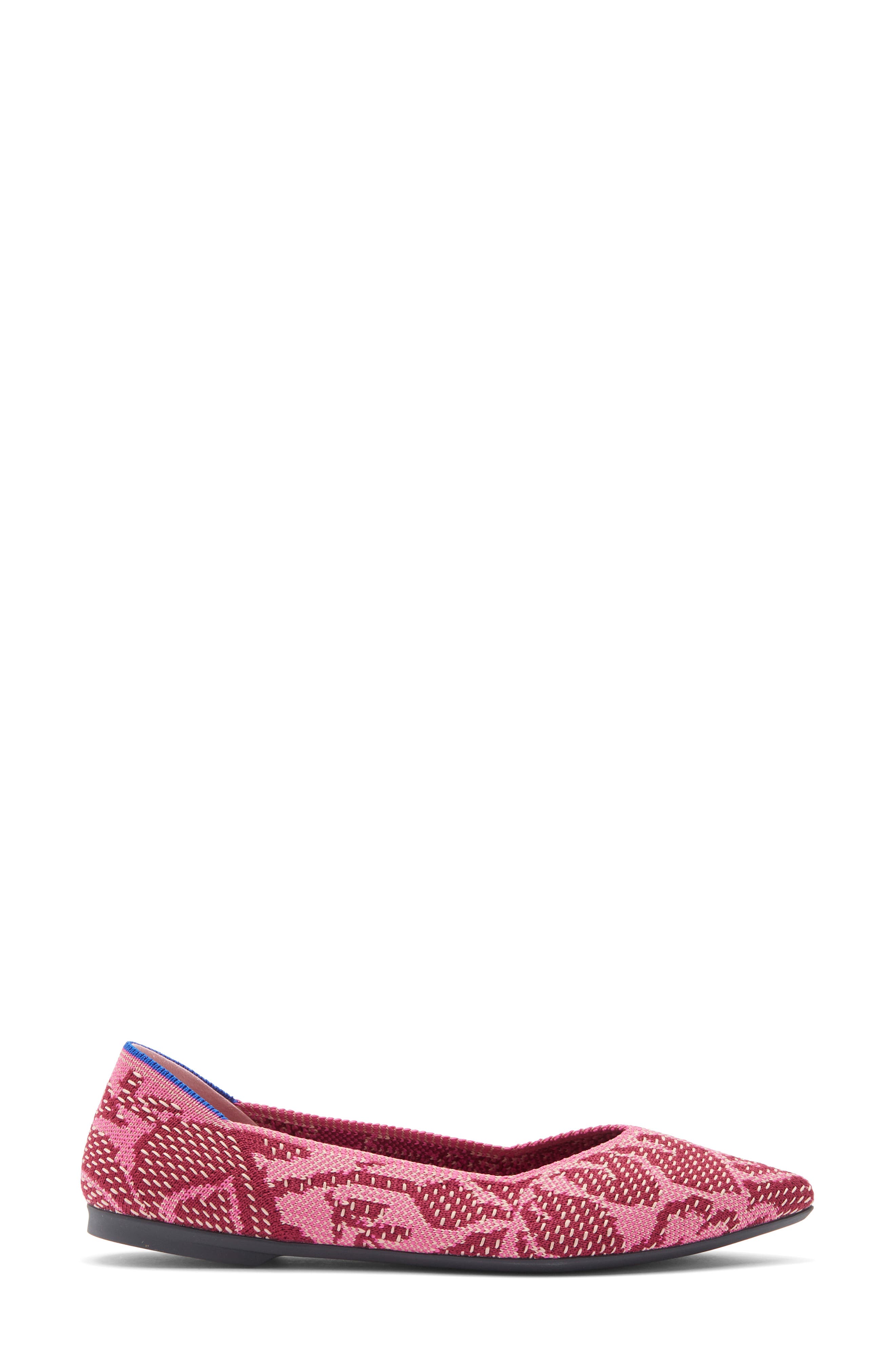 The Point II Pointed Toe Flat, Alternate, color, PINK BOUQUET