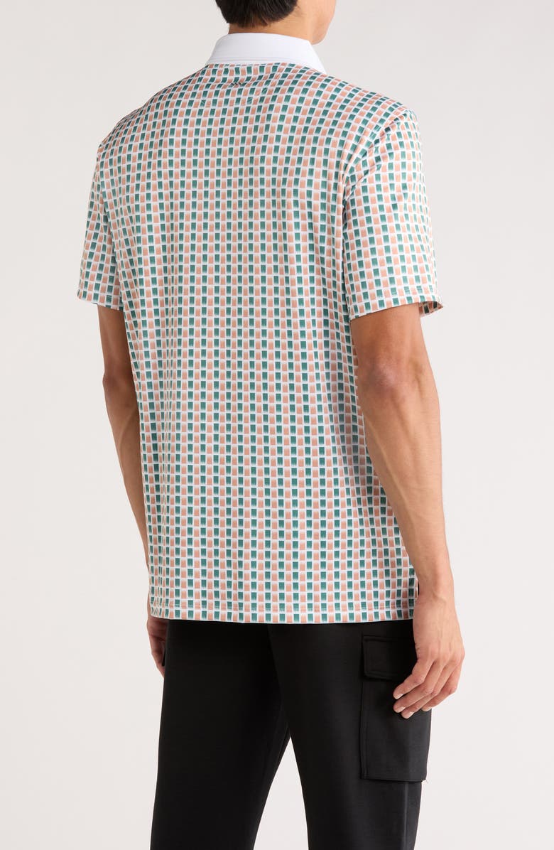 Rhone Golf Sport Knit Polo, Alternate, color, Washed Clay/ Tidal Green