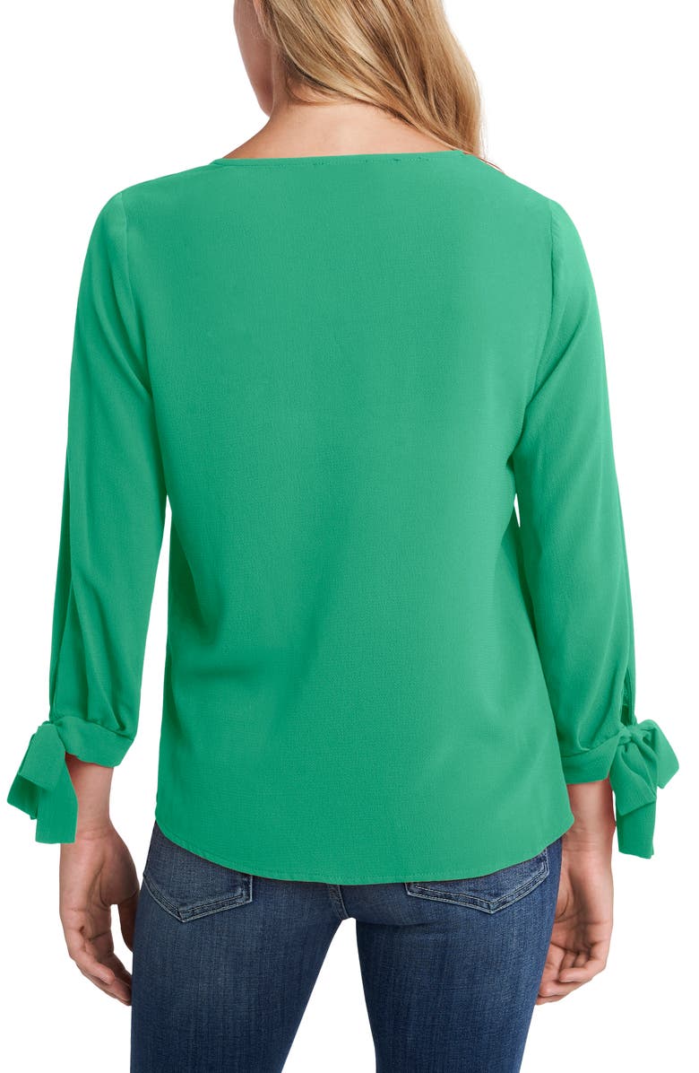 CeCe Tie Sleeve Top, Alternate, color, 