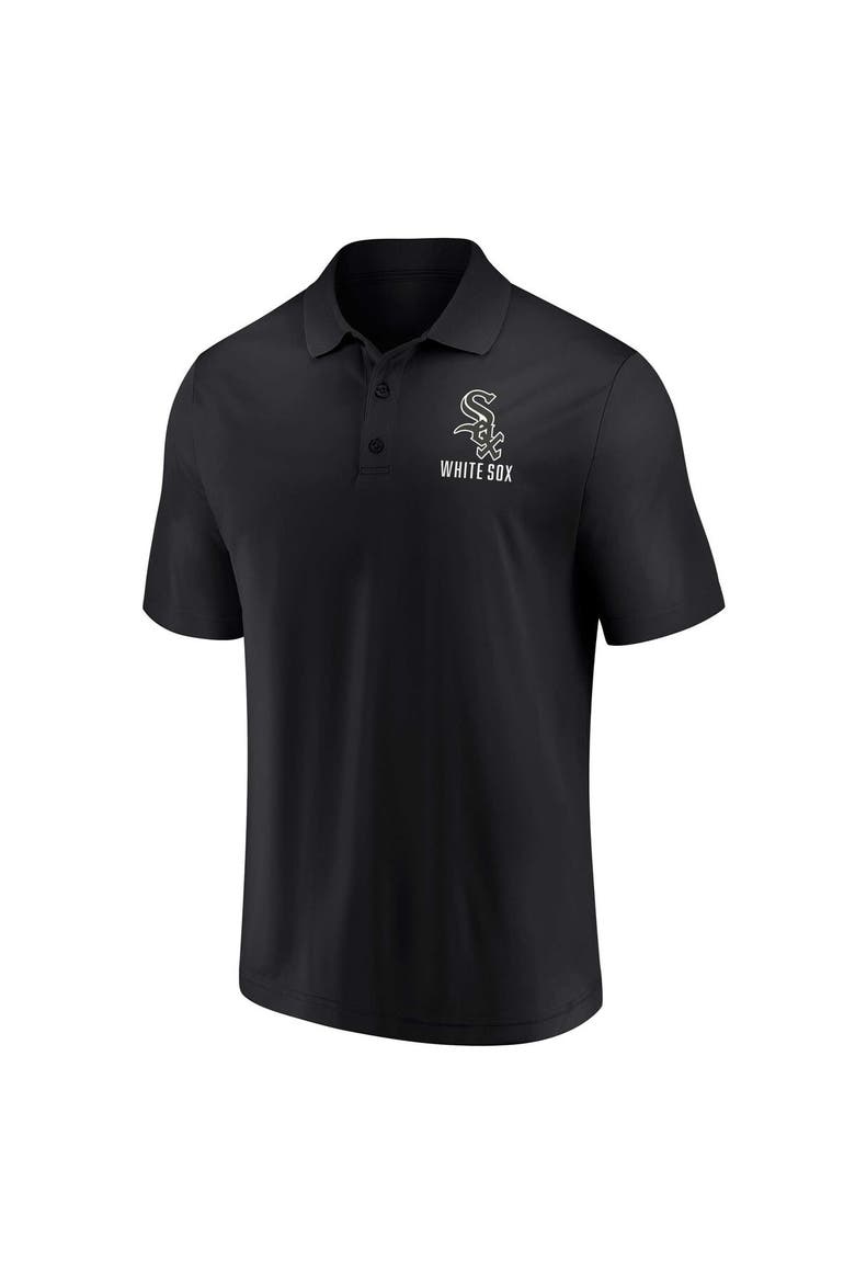 Men's Fanatics Branded Black/White Chicago White Sox Two-Pack Logo Lockup Polo Set, Alternate, color, Black