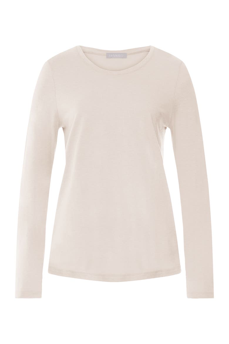 Sleep And Lounge Relaxed Round Neck Top, Main, color, Moonlight