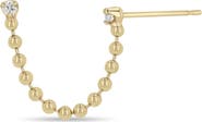 Zoë Chicco Double Piercing Diamond Chain Earring