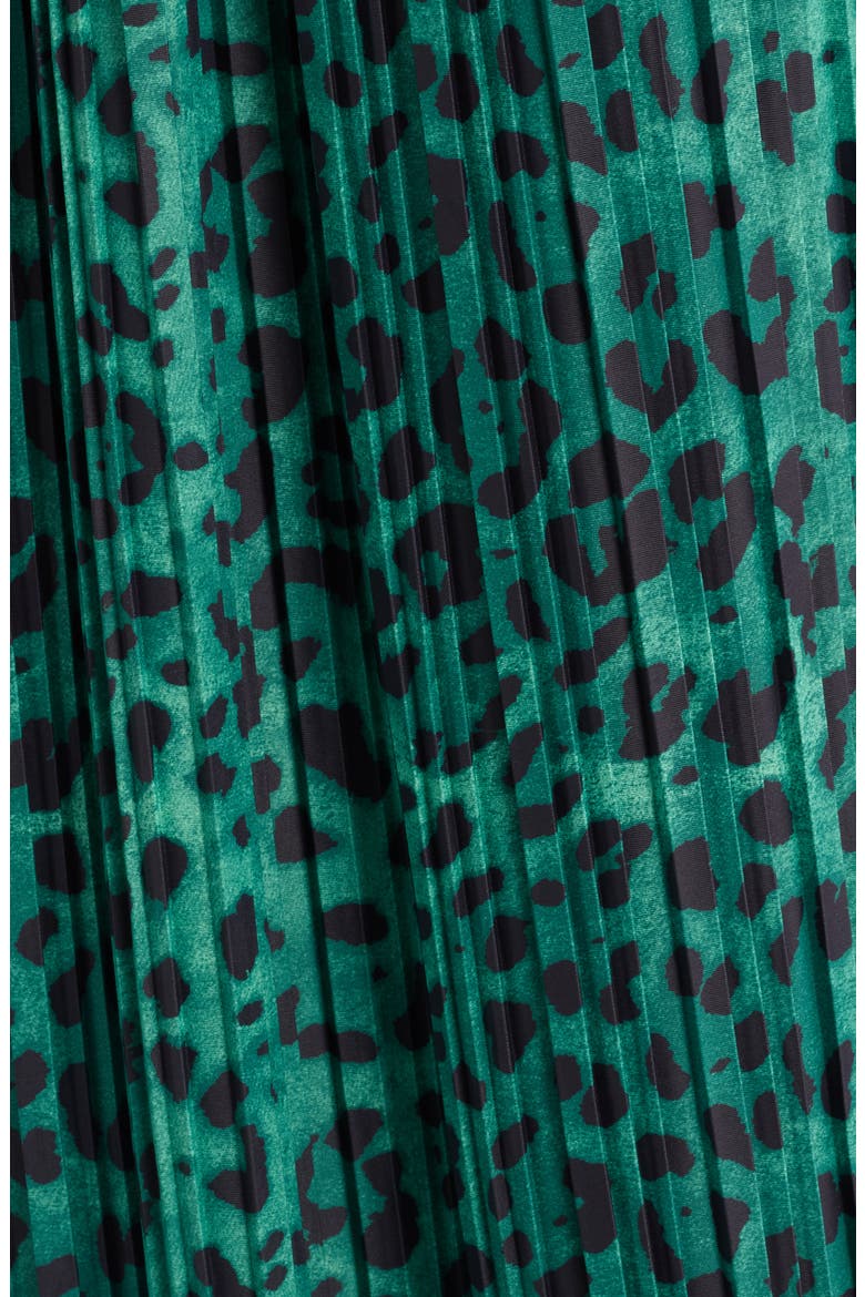 Total Knock Out Pleated Wide Leg Pants, Alternate, color, EMERALD LEOPARD