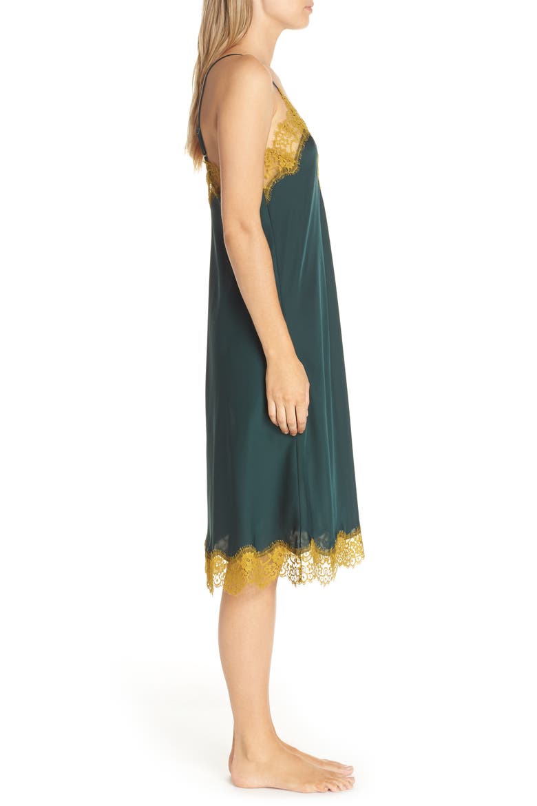 x Atlantic-Pacific Lace & Satin Slip, Alternate, color, GREEN PARK
