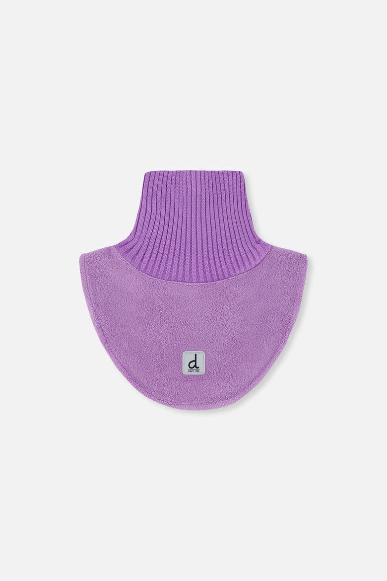 Fleece Knit & Polar Bib Turtle Neckwarmer, Main, color, Violet