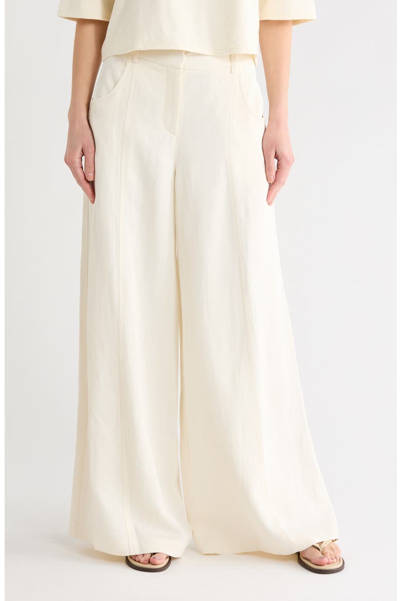 Dees Wide Leg Pants, Main, color, BONEA